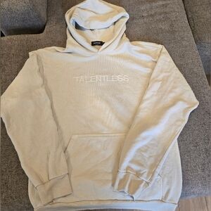 TALENTLESS Men's Off-White Hoodie